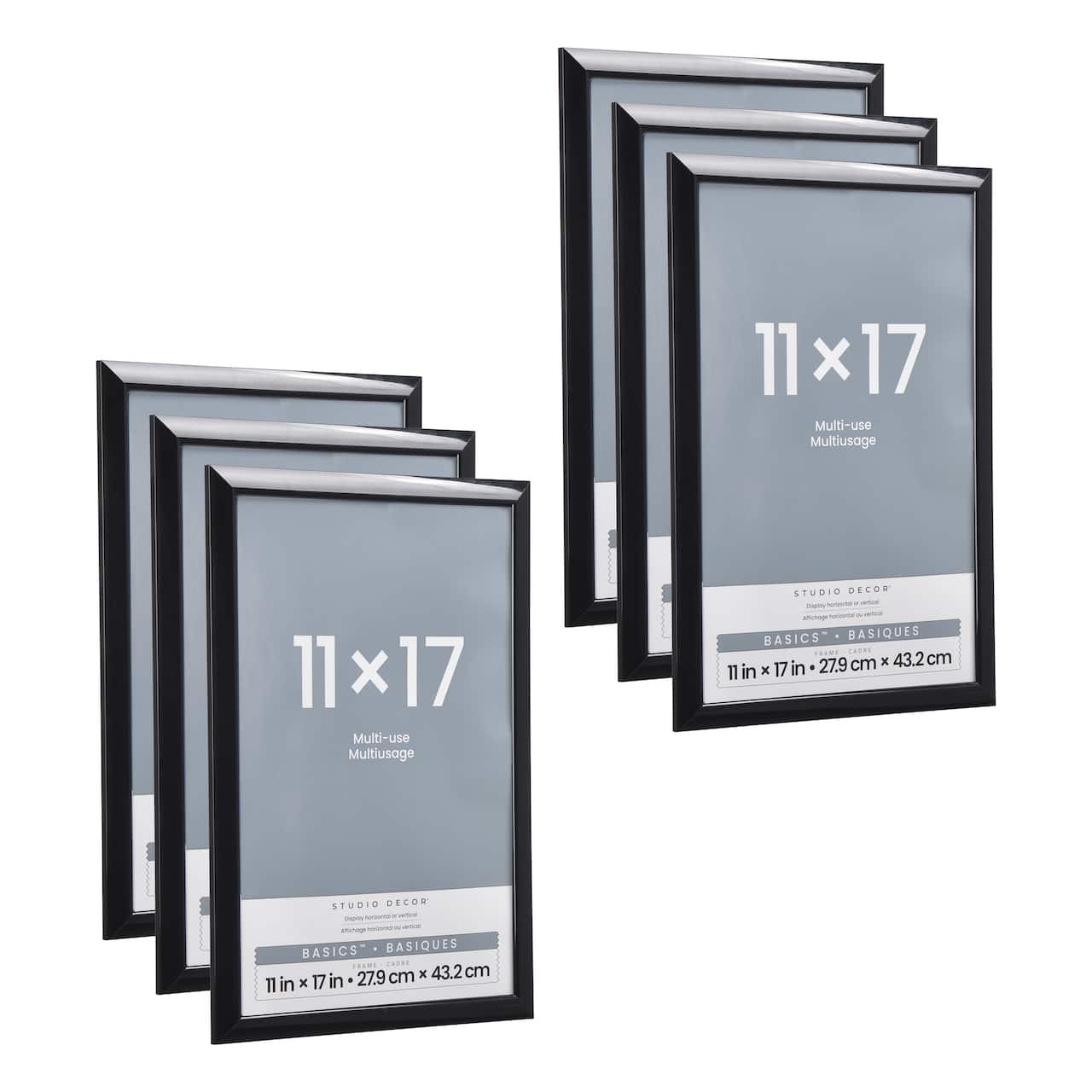 6 Pack: Black Multi-Use Frame by Studio Décor®